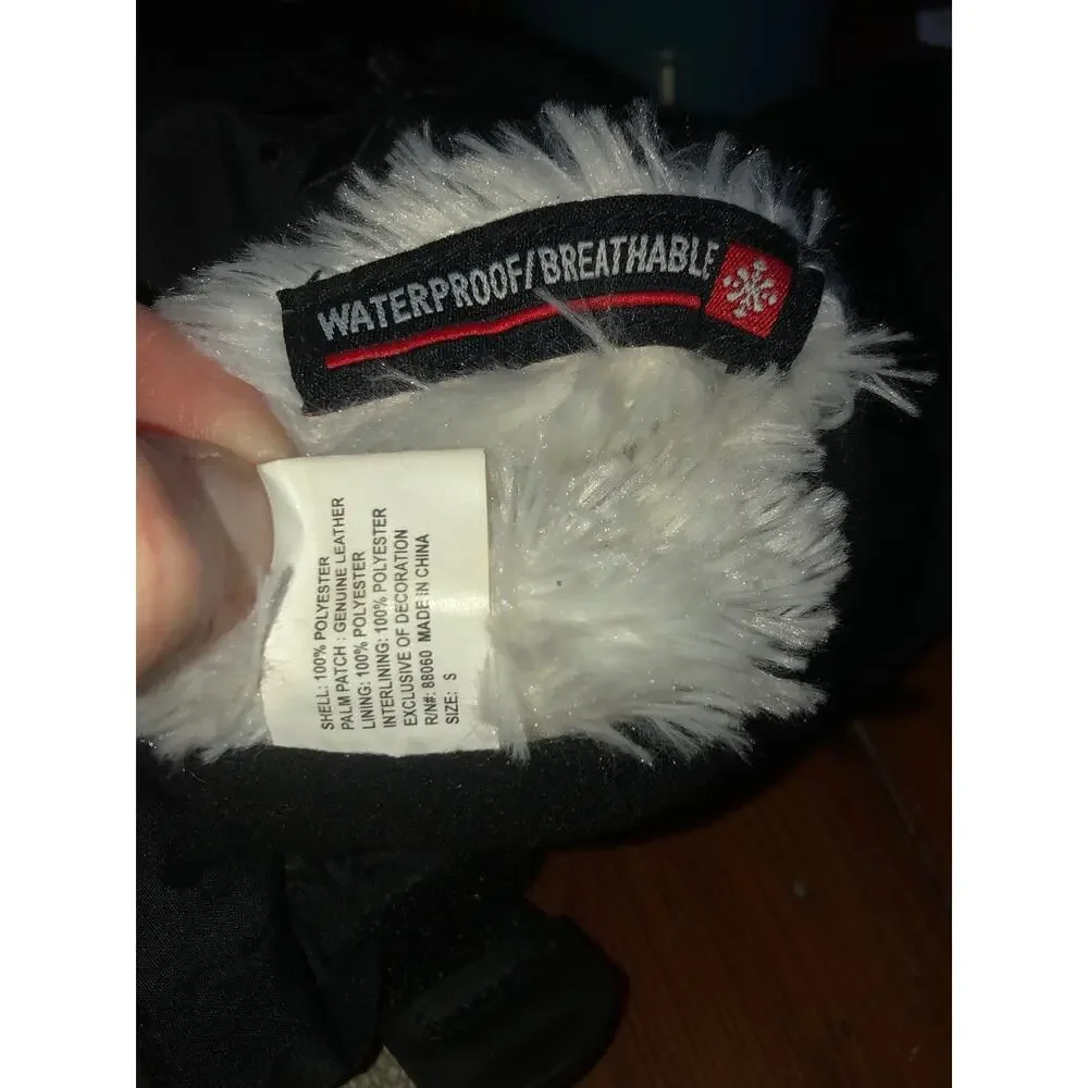 Scott primaloft mittens with finger bays black size small